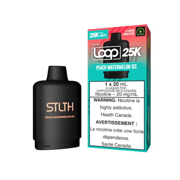 Stlth Loop 25K Pod Pack- Peach Watermelon Ice