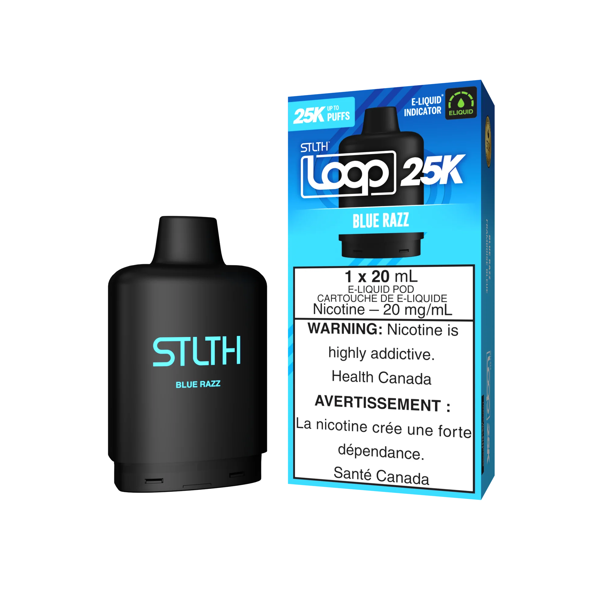 Stlth Loop 25K Pod Pack- Blue Razz