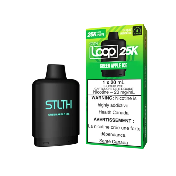 Stlth Loop 25K Pod Pack- Green Apple Ice