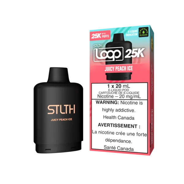 STLTH LOOP 25K Pod Pack – Juicy Peach Ice