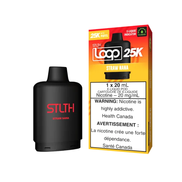 Stlth Loop 25K Pod Pack- Straw Nana