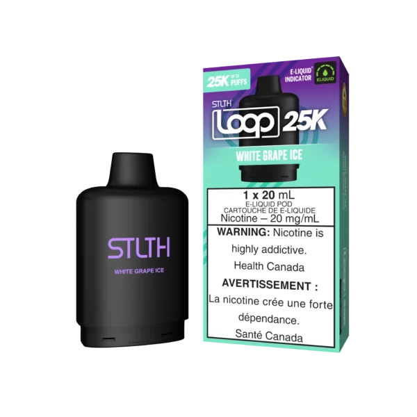 Stlth Loop 25K Pod Pack- White Grape Ice