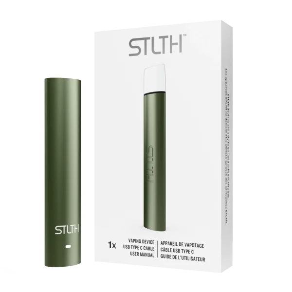 Stlth Vaping Device Green Metal