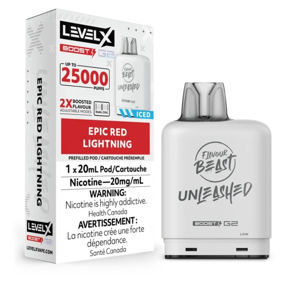Level X Flavour Beast Unleashed Boost G2 – Epic Red Lightning