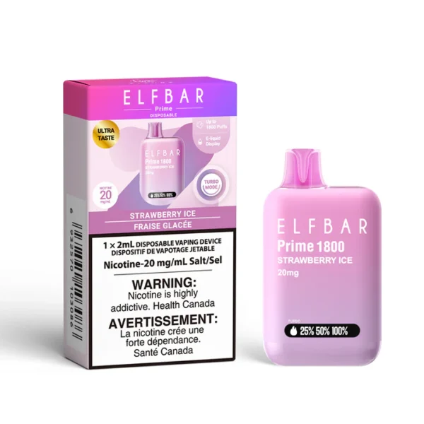 Elf Bar Prime 1800 Puffs Strawberry Ice