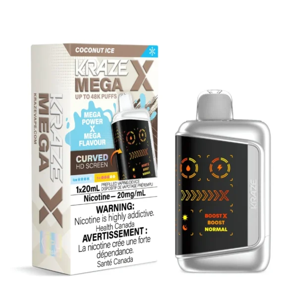 Kraze Mega X – Coconut Ice