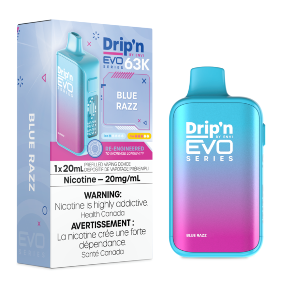 Drip’n by Envi EVO 63K Disposable – Blue Razz