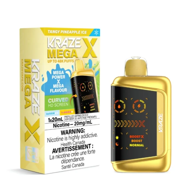 Kraze Mega X – Tangy Pineapple Ice